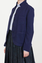 caryl jacket cashmere wool blue