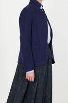 caryl jacket cashmere wool blue