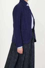 caryl jacket cashmere wool blue
