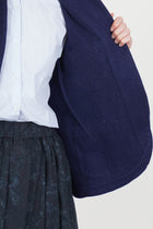 caryl jacket cashmere wool blue