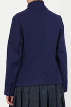 caryl jacket cashmere wool blue