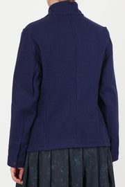 caryl jacket cashmere wool blue
