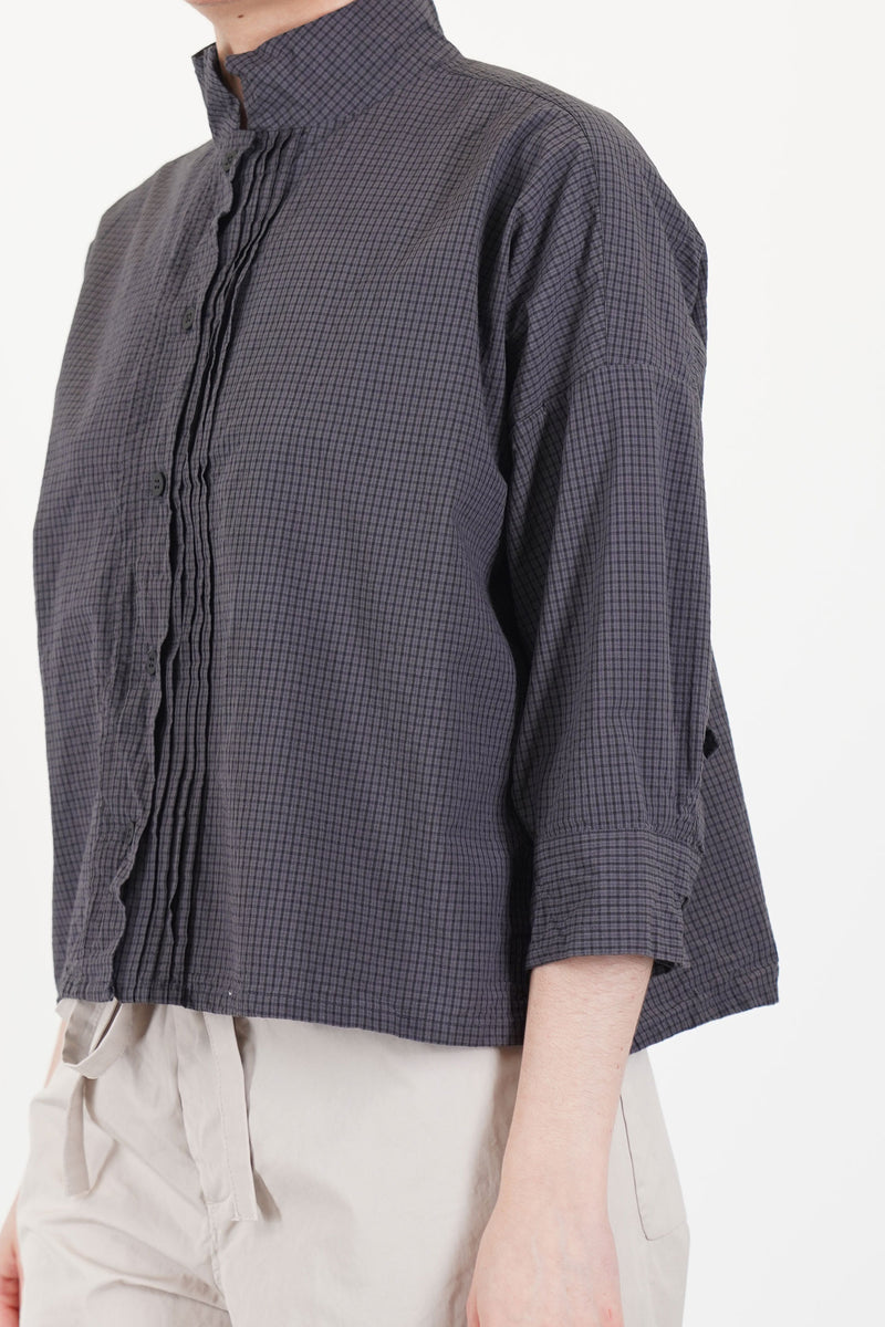 claudia shirt grey check
