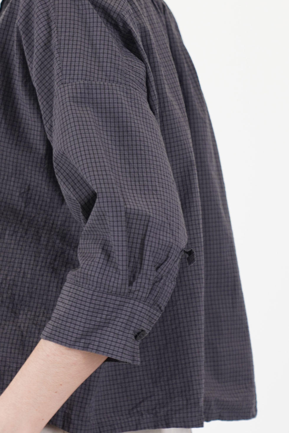 claudia shirt grey check