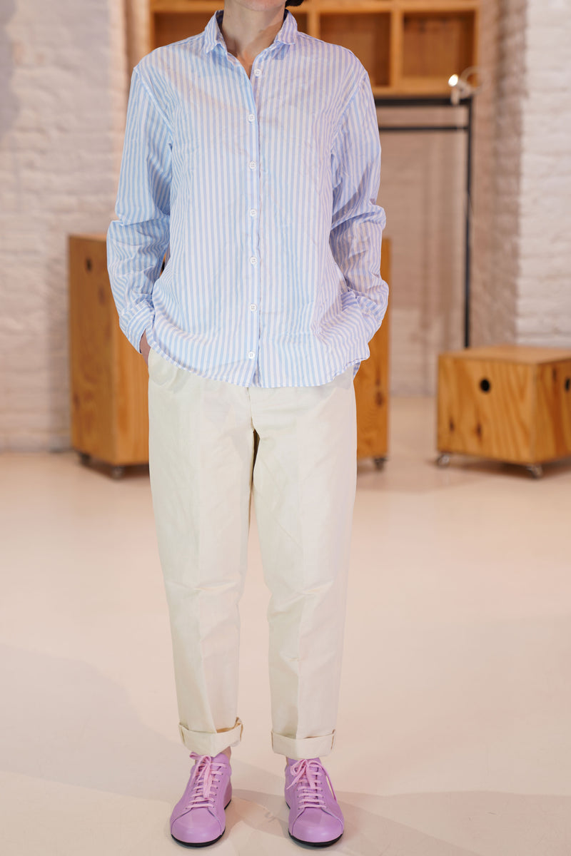 cotton and linen easy pants almond