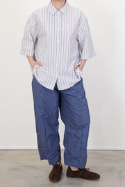 bergfabel ella shirt multi stripe relaxed and oversized cut, structural design