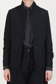 giulia jacket wool black stripe