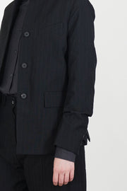 giulia jacket wool black stripe