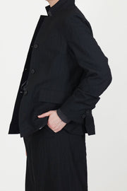 giulia jacket wool black stripe