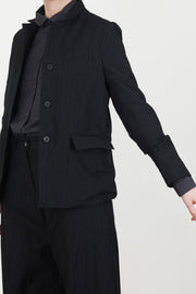 giulia jacket wool black stripe