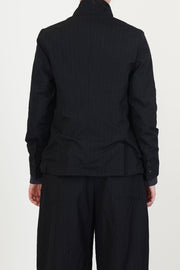 giulia jacket wool black stripe