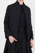 giulia jacket wool black stripe