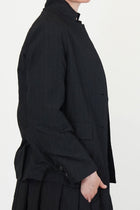 giulia jacket wool black stripe