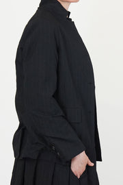 giulia jacket wool black stripe
