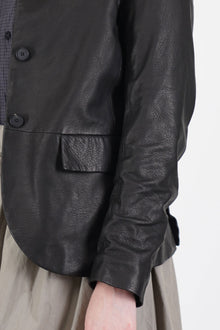 tyrol leather jacket black