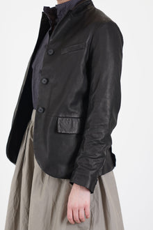 tyrol leather jacket black