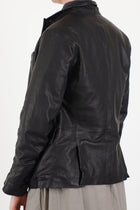 tyrol leather jacket black