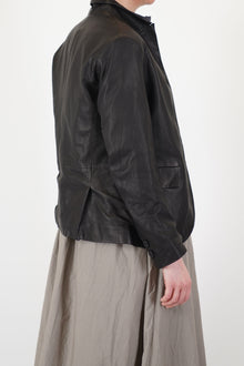 tyrol leather jacket black