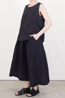 ivy skirt cotton linen black