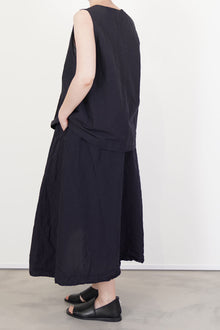 ivy skirt cotton linen black