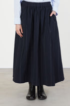 ivy skirt navy cotton