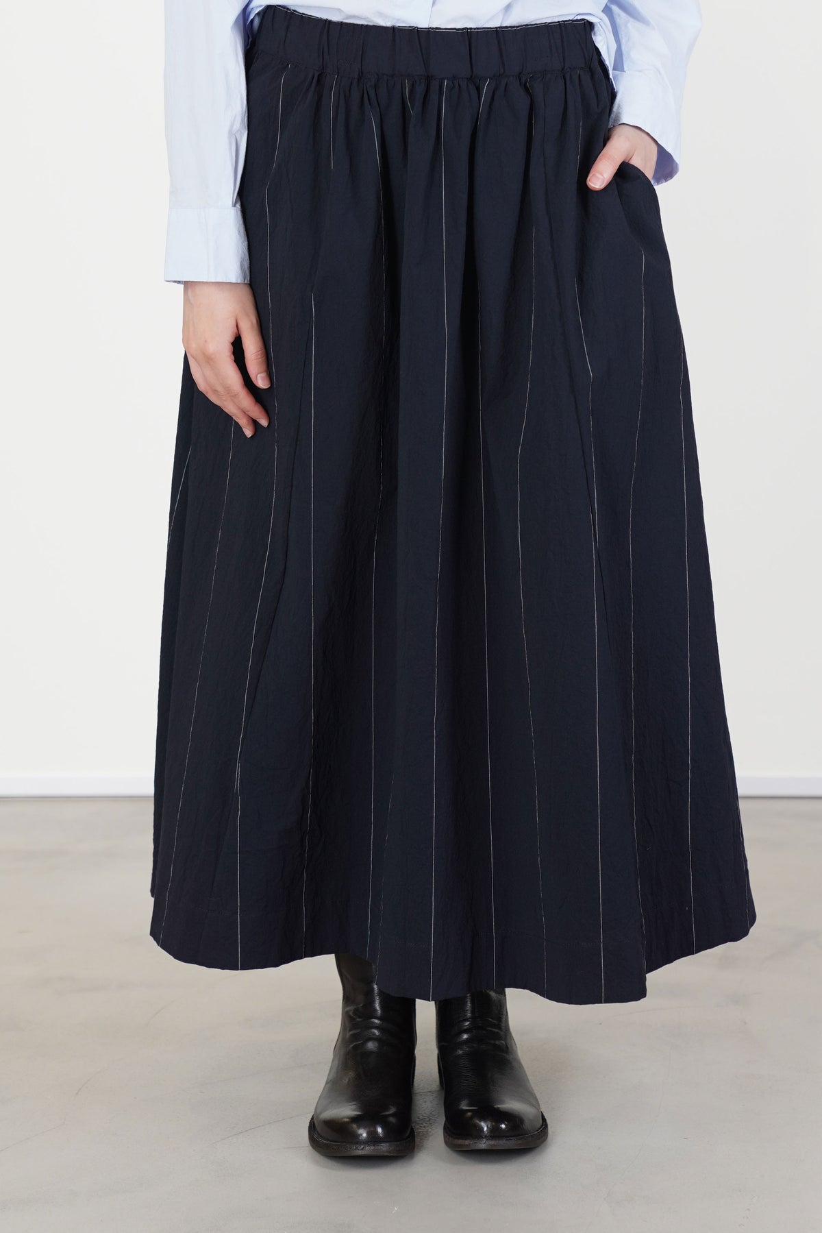 ivy skirt navy cotton