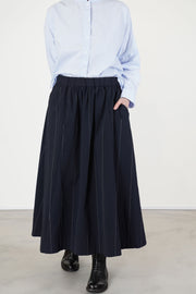 ivy skirt navy cotton