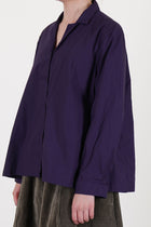 bergfabel jenny shirt acai is made from lightweight and breathable poplin cotton
