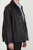 leather jacket uli brown
