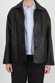 leather jacket uli brown