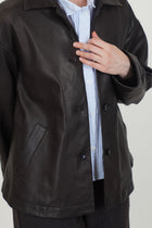 leather jacket uli brown