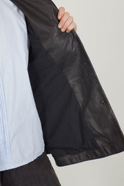 leather jacket uli brown