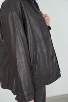 leather jacket uli brown