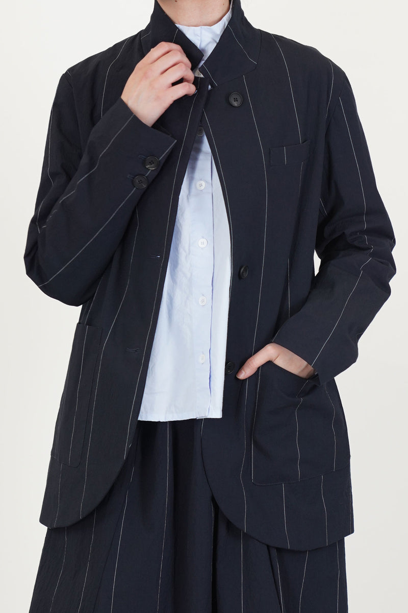 luisa jacket navy cotton