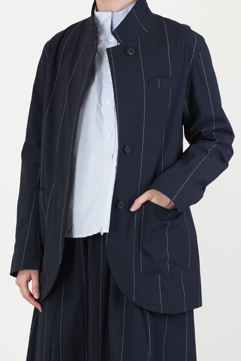 luisa jacket navy cotton