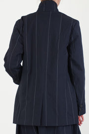 luisa jacket navy cotton