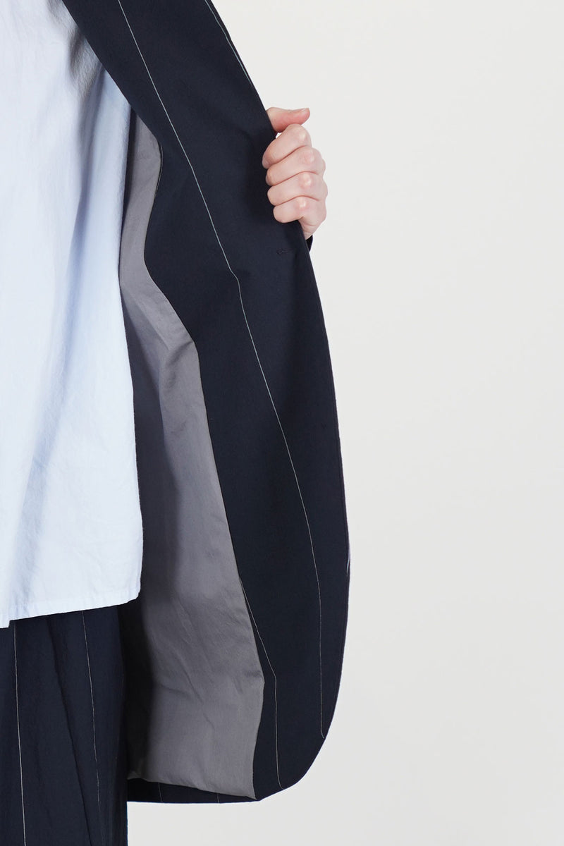 luisa jacket navy cotton