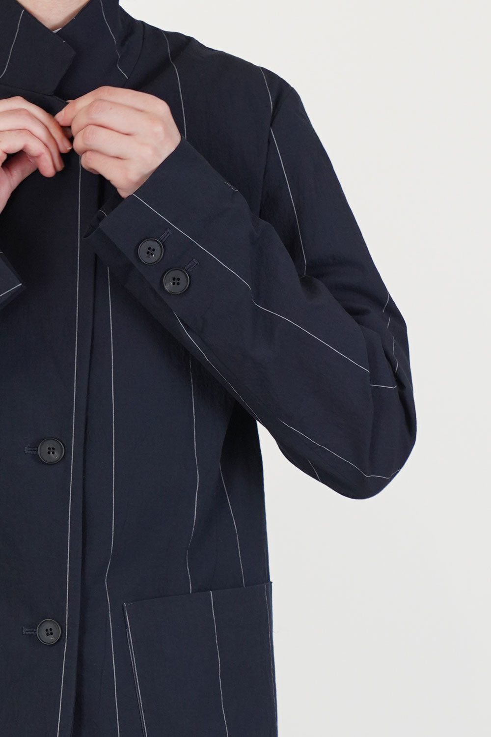 luisa jacket navy cotton