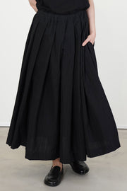 matilde skirt wool black stripe