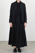 matilde skirt wool black stripe