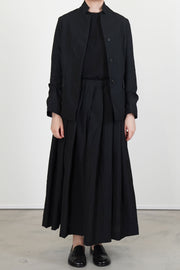 matilde skirt wool black stripe