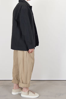 peter jacket cotton linen carbon