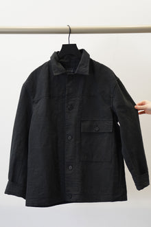 peter jacket cotton linen carbon