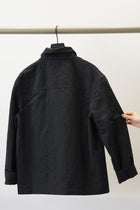 peter jacket cotton linen carbon