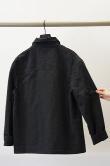 peter jacket cotton linen carbon