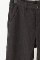 woolen andrew pants brown navy