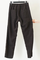 woolen andrew pants brown navy