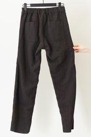 woolen andrew pants brown navy