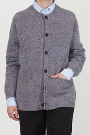 remo cardigan wool cashmere multi yarn