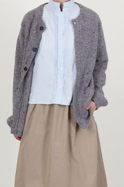remo cardigan wool cashmere multi yarn